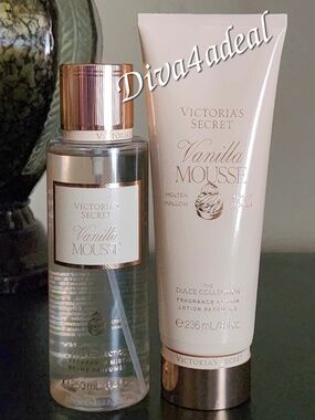 Victoria’s Secret VANILLA MOUSSE 2PC Mist + Lotion Bundle